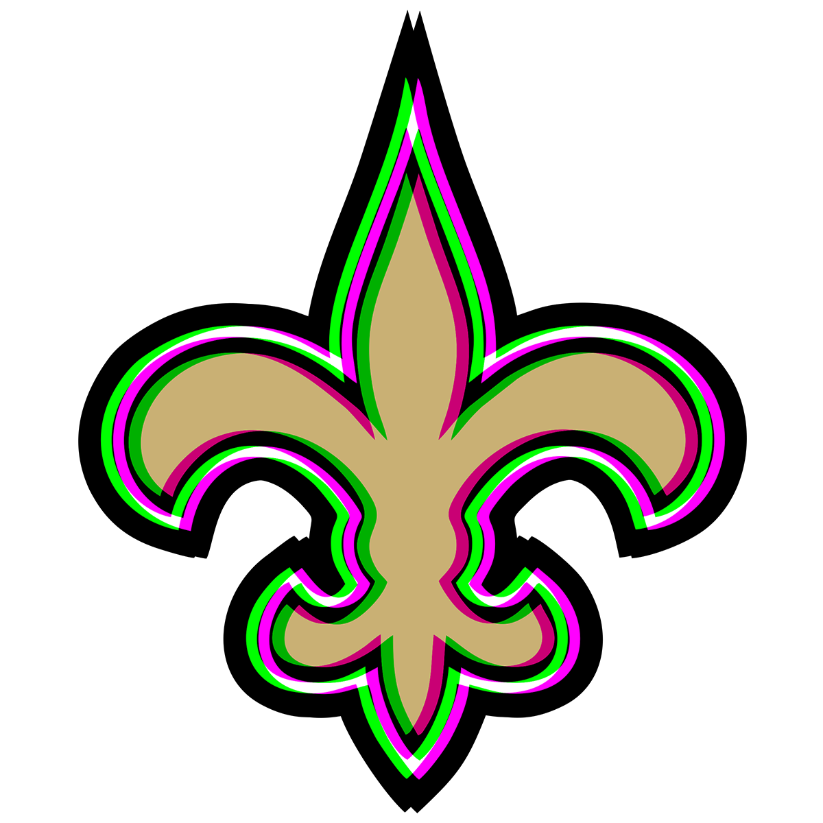 Phantom New Orleans Saints logo decal supplier